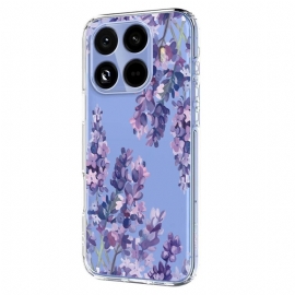 Deksel Xiaomi 15t Pro Blomsterprintet Gjennomsiktig Beskyttelse Deksel
