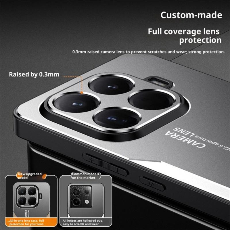 Deksel Xiaomi 15t Pro Mobildeksel Metalleffekt