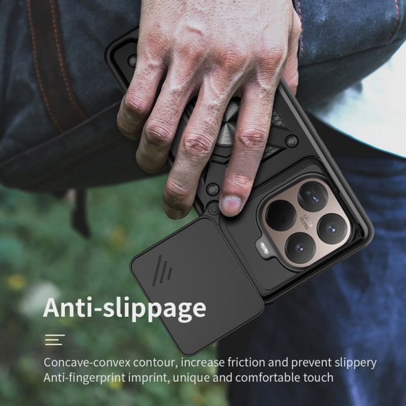 Deksel Xiaomi 15t Pro Skyvedeksel Og Stativ For Kamera Beskyttelse Deksel