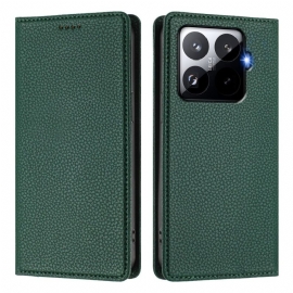 Folio Deksel Lær Xiaomi 15t Pro Mobildeksel Lommebok