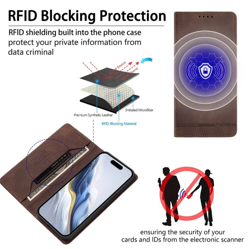 Folio Deksel Til Xiaomi 15t Pro Blokkerer Rfid