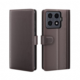 Folio Deksel Til Xiaomi 15t Pro Ekte Lær