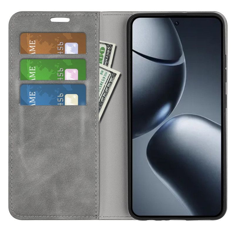 Folio Deksel Til Xiaomi 15t Pro Skinnstil