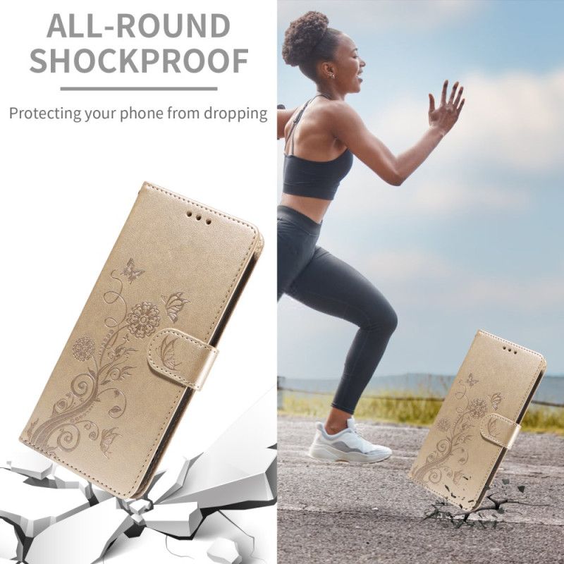 Folio Deksel Xiaomi 15t Pro Blomster Beskyttelse Deksel