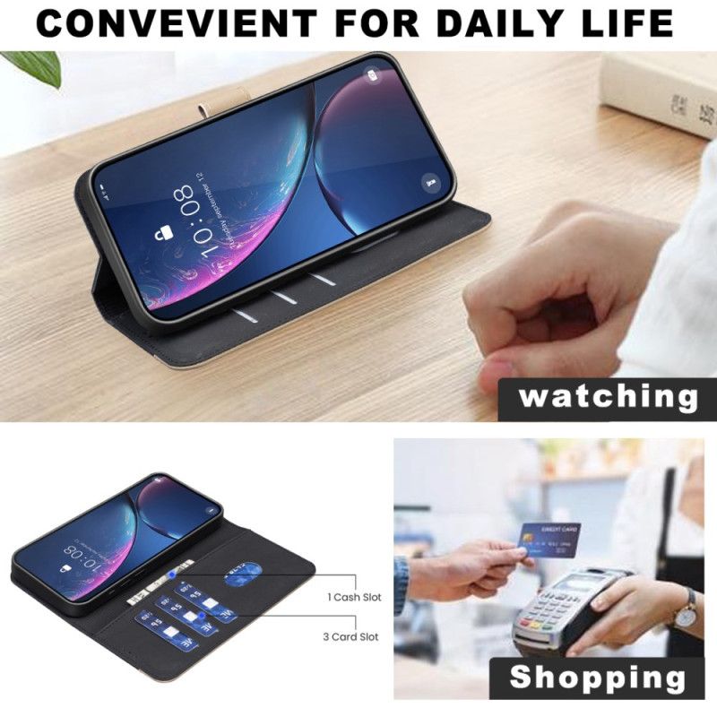 Folio Deksel Xiaomi 15t Pro Blomster Binfen-farge