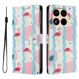 Folio Deksel Xiaomi 15t Pro Flamingoer Beskyttelse Deksel