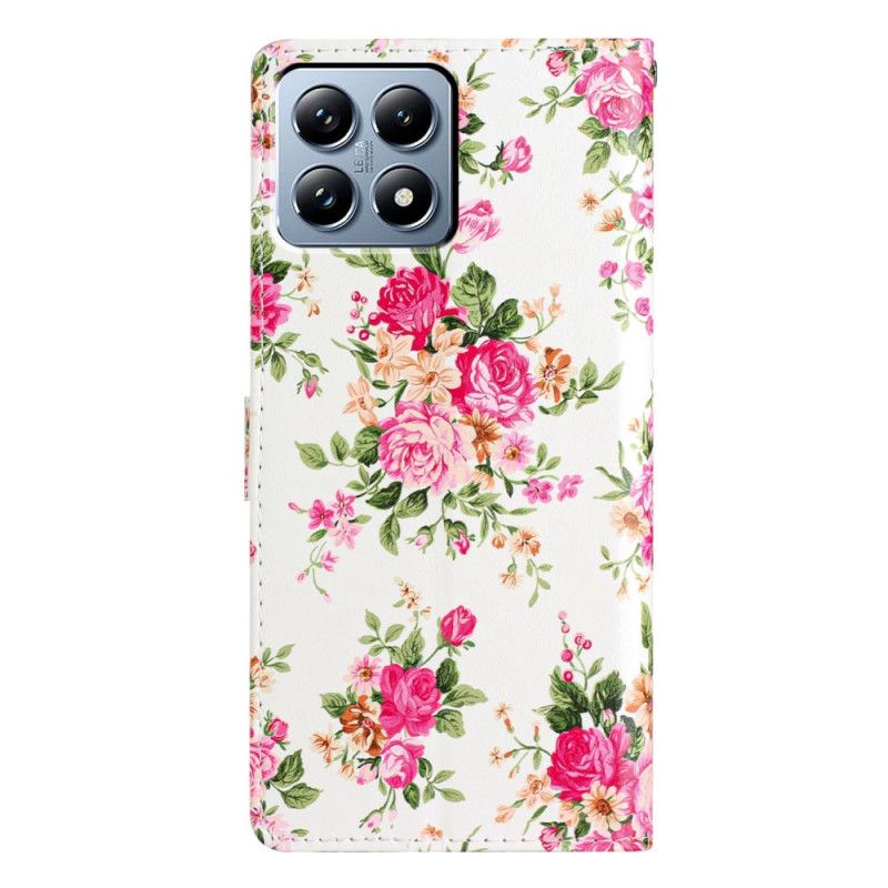 Folio Deksel Xiaomi 15t Pro Frihetsblomster