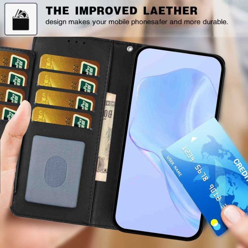 Folio Deksel Xiaomi 15t Pro Imitert Skinn