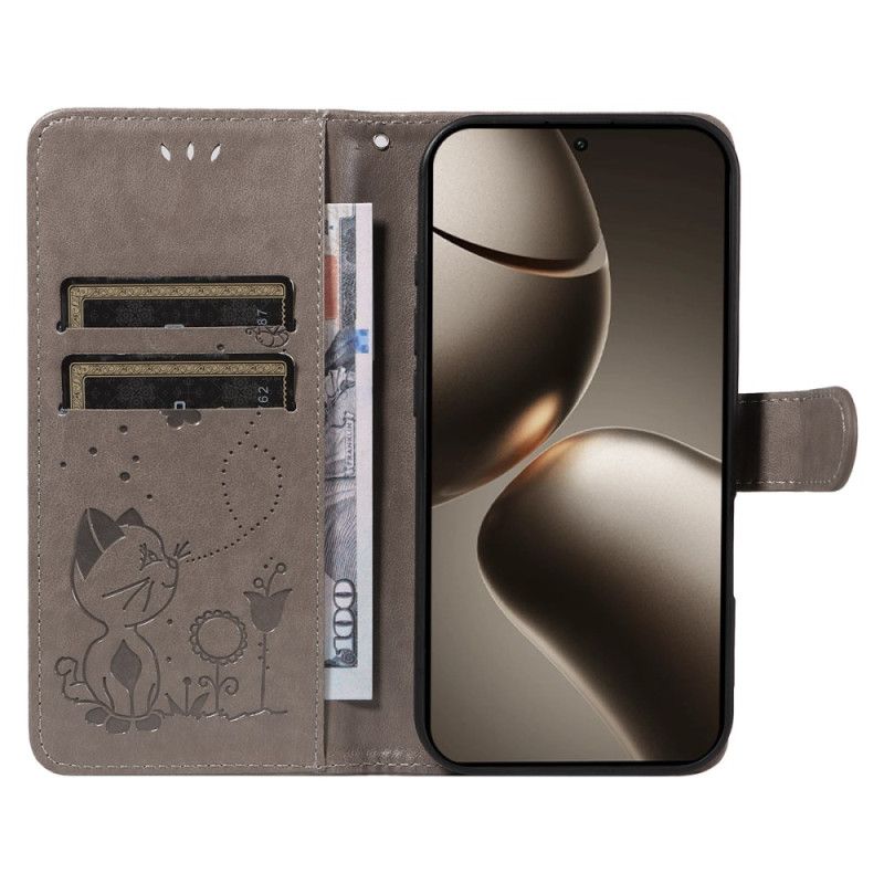 Folio Deksel Xiaomi 15t Pro Katt Og Bie