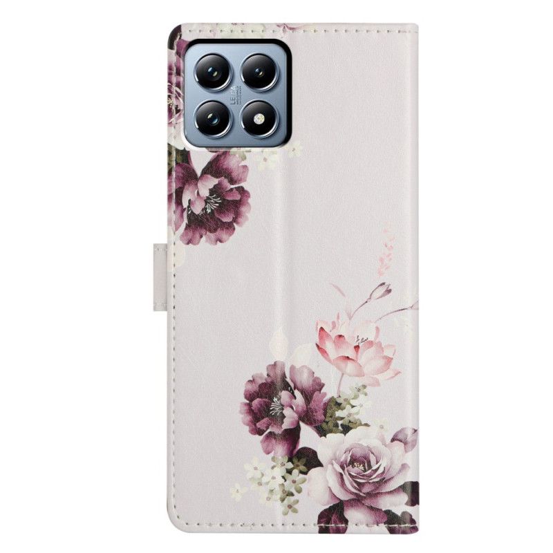 Folio Deksel Xiaomi 15t Pro Lilla Roser