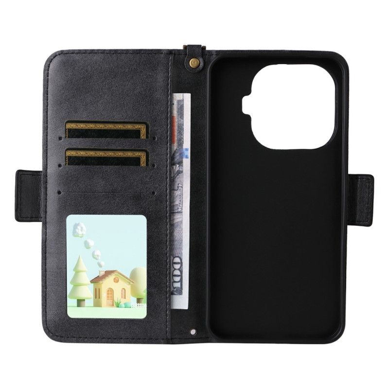 Folio Deksel Xiaomi 15t Pro Lommebok Med Skulderstropp