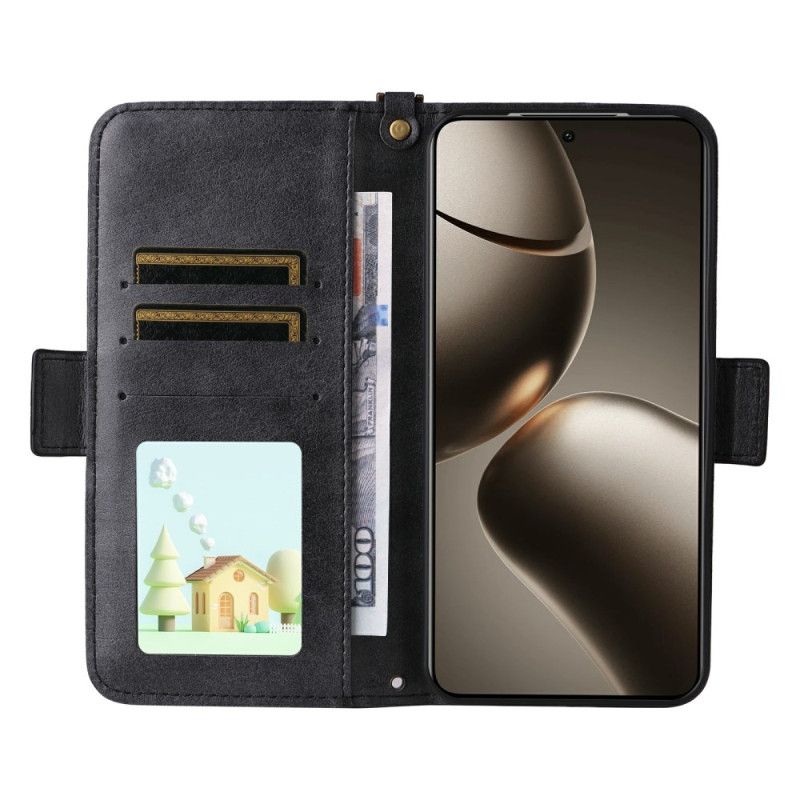 Folio Deksel Xiaomi 15t Pro Lommebok Med Skulderstropp