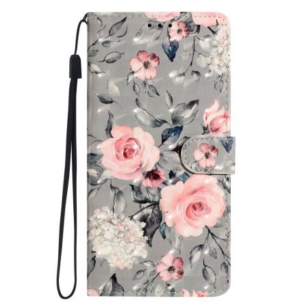 Folio Deksel Xiaomi 15t Pro Rosa Blomster