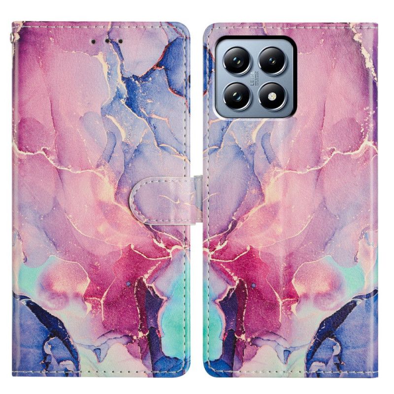 Folio Deksel Xiaomi 15t Pro Rosa Grønn Marmor