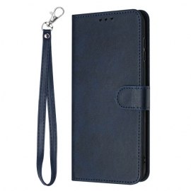 Folio Deksel Xiaomi 15t Pro Skinneffekt Med Rem