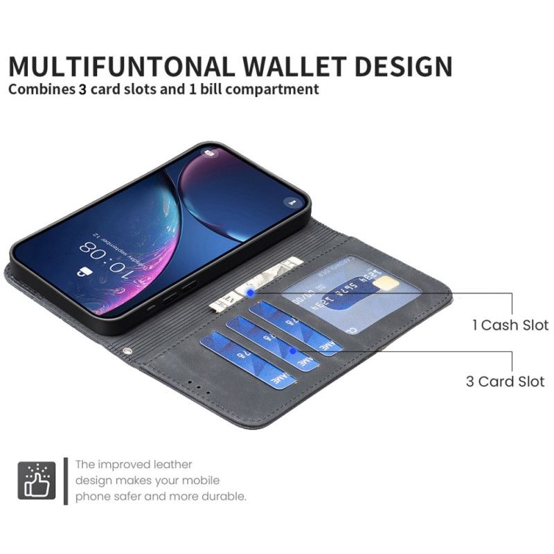 Lærdeksel Folio Deksel Xiaomi 15t Pro Mobildeksel Binfen-farge Geometrisk