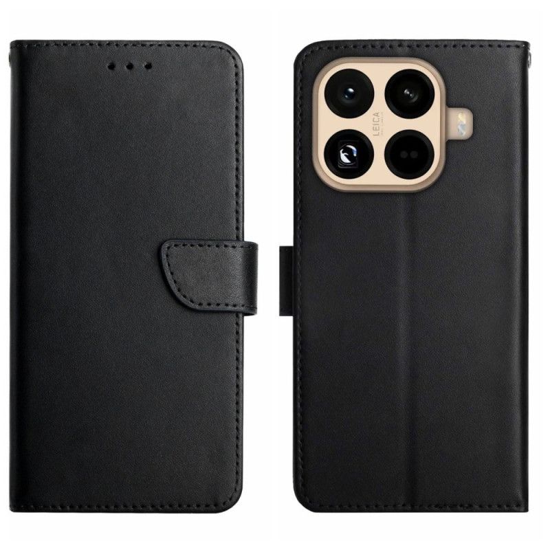 Lærdeksel Folio Deksel Xiaomi 15t Pro Mobildeksel Nappaskinn