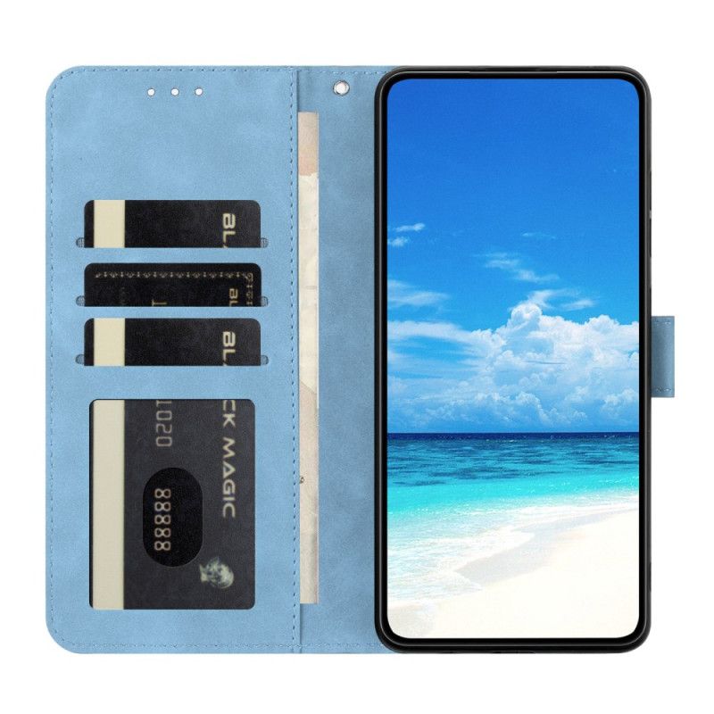 Lærdeksel Folio Deksel Xiaomi 15t Pro Mobildeksel Sommerfugl- Og Blomstertrykk