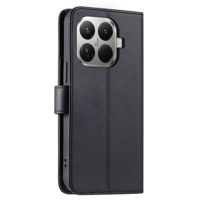 Lærdeksel Folio Deksel Xiaomi 15t Pro Vattert Med Stropper