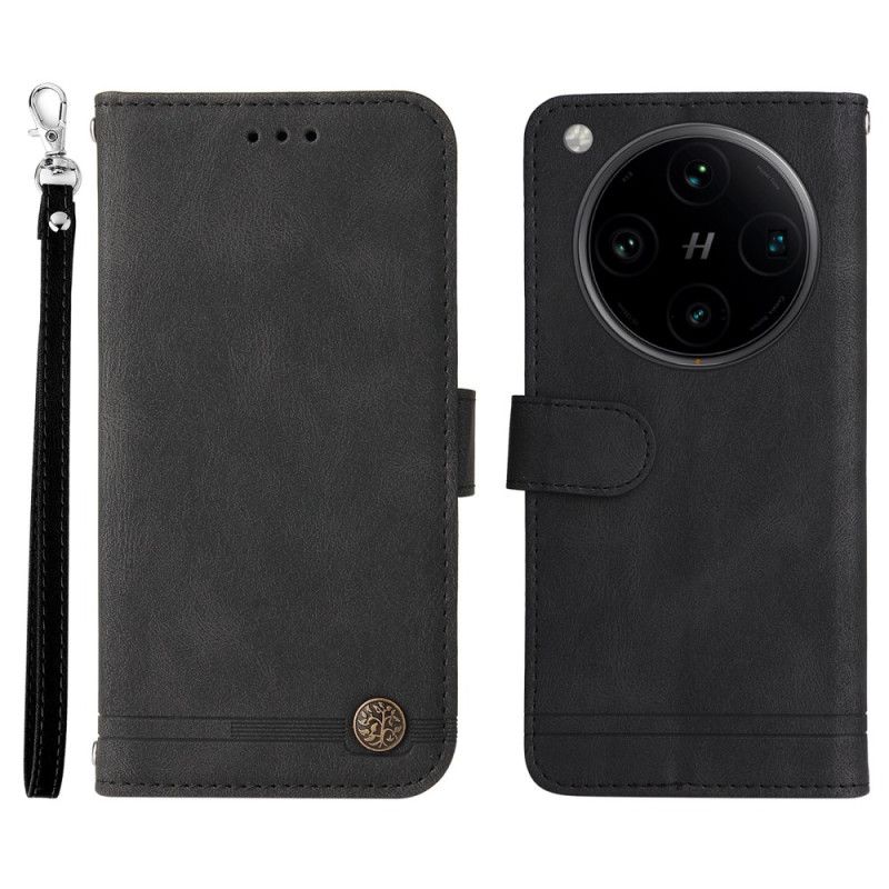 Folio Deksel Oppo Find X8 Pro Klassisk Vintage-stropp