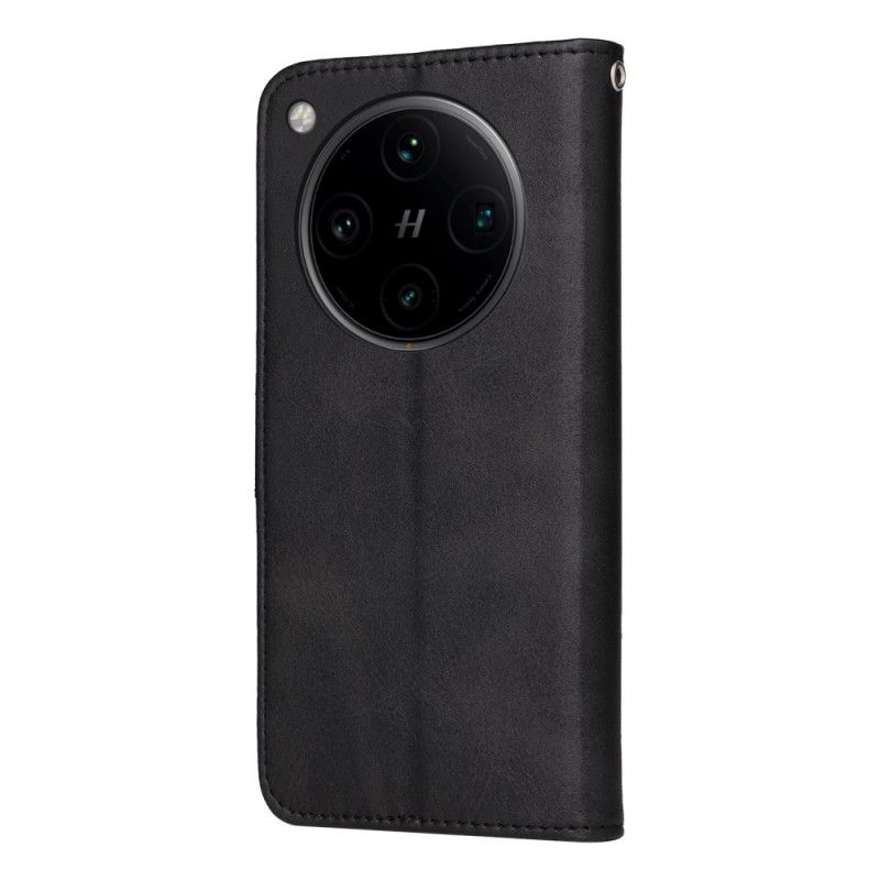 Folio Deksel Oppo Find X8 Pro Stropp I Kunstskinn Beskyttelse Deksel