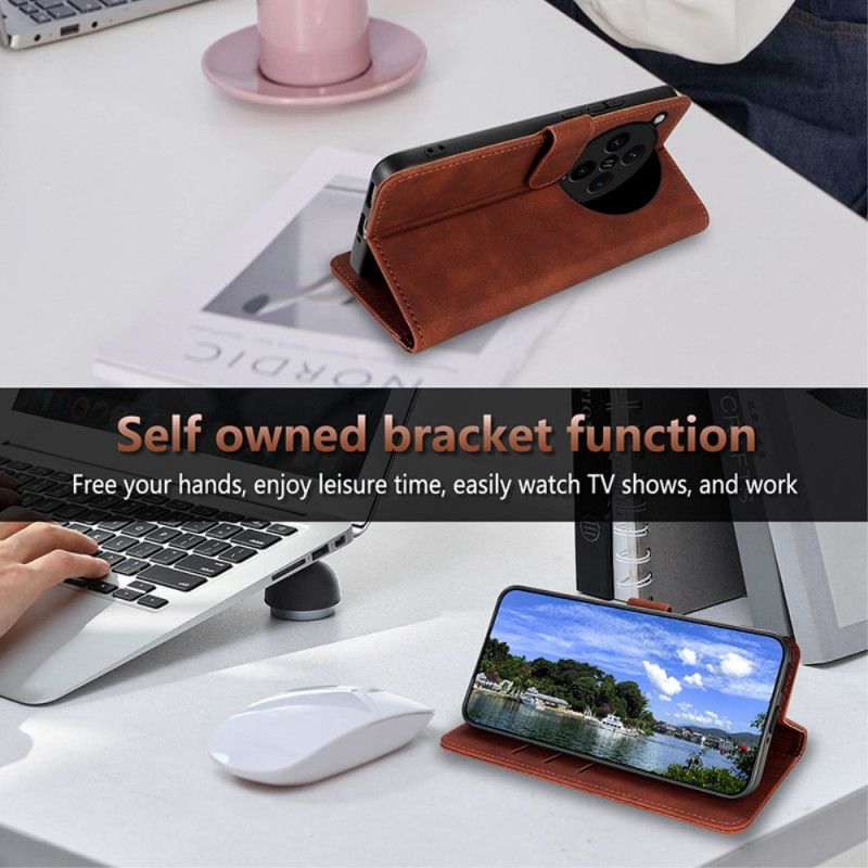 Lærdeksel Folio Deksel Oppo Find X8 Pro Mobildeksel Azns