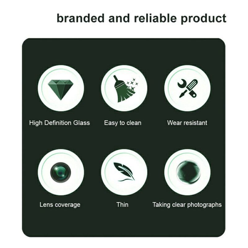 Linsebeskytter I Herdet Glass For Oppo Find X8 Pro (svart Versjon)