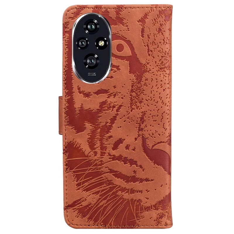 Folio Deksel Honor 200 Tiger Footprint
