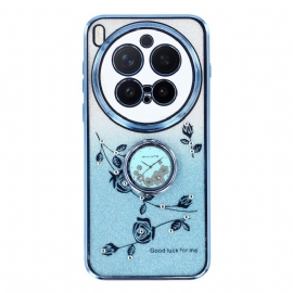 Deksel Vivo X300 Pro Ringholder Med Blomster Og Strass