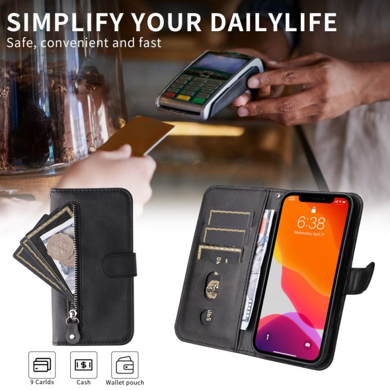 Folio Deksel Vivo X300 Pro Lomme Med Glidelås