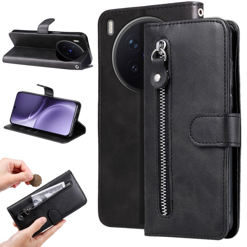 Folio Deksel Vivo X300 Pro Lomme Med Glidelås