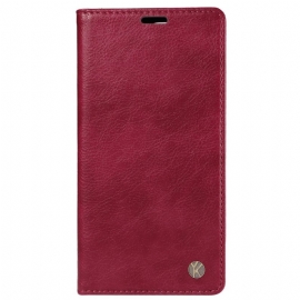 Folio Deksel Lær Vivo V40 5g Mobildeksel Vintage-effekt Yikatu