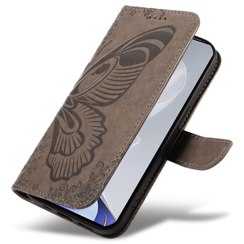 Lærdeksel Folio Deksel Vivo V40 5g Grafikk Sommerfugl