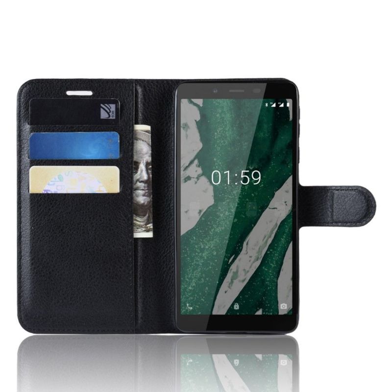Etui Til Nokia 1 Plus Lommebok Skinnlommebok I Stil