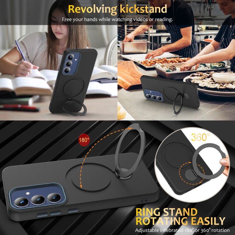 Deksel Samsung Galaxy S26 Plus Magnetisk Med Roterende Ring Og Stativ Beskyttelse Deksel
