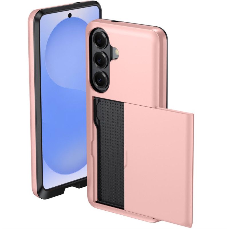 Deksel Samsung Galaxy S26 Plus Mobildeksel Kortholder Med Metallisk Effekt