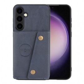 Deksel Samsung Galaxy S26 Plus Mobildeksel Kortholder Med Skinn-effekt