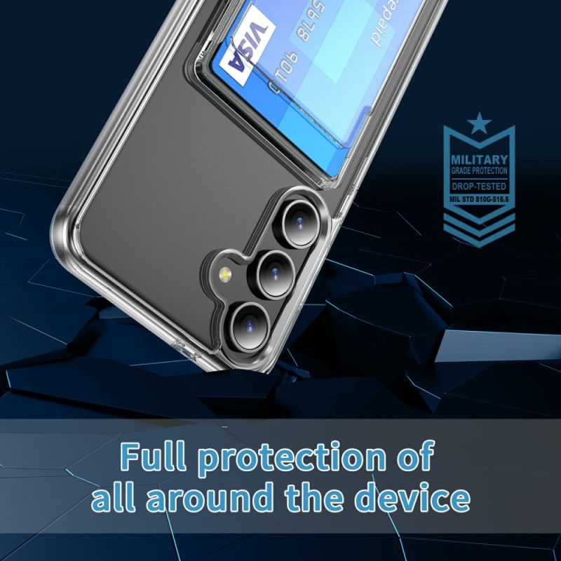 Deksel Til Samsung Galaxy S26 Plus Gjennomsiktig Med Kortholder