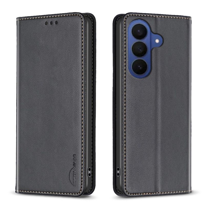 Folio Deksel Lær Samsung Galaxy S26 Plus Mobildeksel Faux Leather Binfen Farge