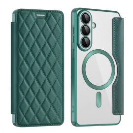 Folio Deksel Lær Samsung Galaxy S26 Plus Mobildeksel Polstret Rfid-kortholder