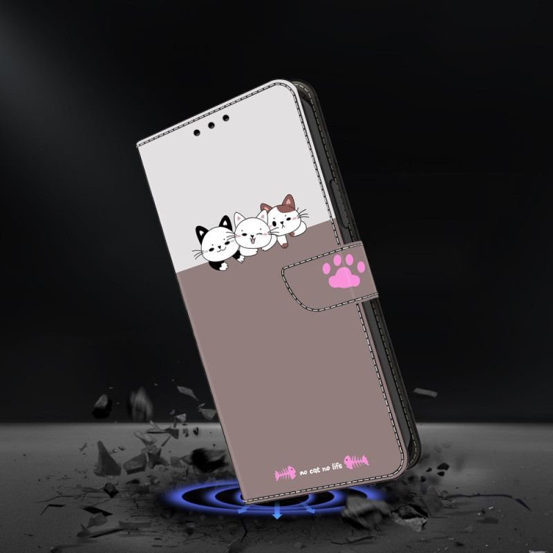 Folio Deksel Samsung Galaxy S26 Plus Grafikk Katter