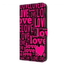 Folio Deksel Samsung Galaxy S26 Plus Kjærlighet Beskyttelse Deksel