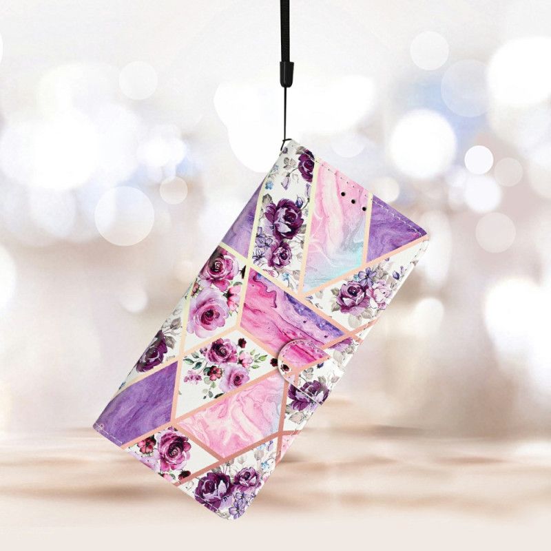 Folio Deksel Samsung Galaxy S26 Plus Lilla Blomster Beskyttelse Deksel