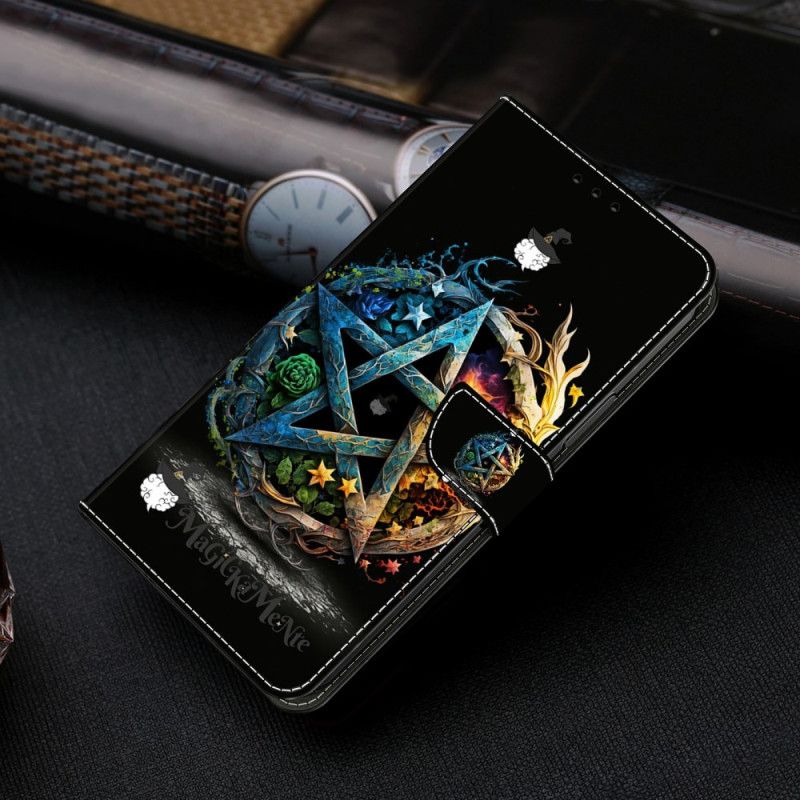 Folio Deksel Samsung Galaxy S26 Plus Pentagram Beskyttelse Deksel