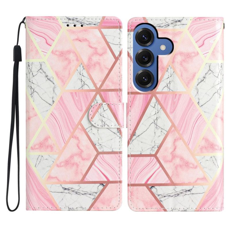 Folio Deksel Samsung Galaxy S26 Plus Rosa Marmor