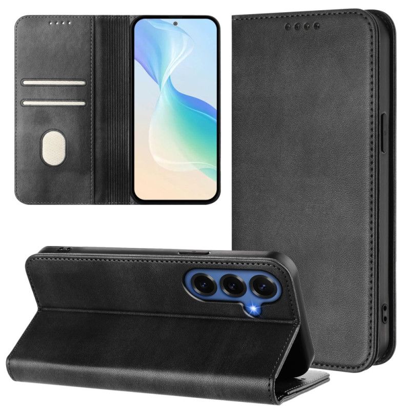 Folio Deksel Samsung Galaxy S26 Plus Teksturert Rfid-beskyttelse Retro