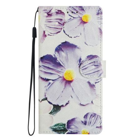 Folio Deksel Til Samsung Galaxy S26 Plus Lilla Blomster