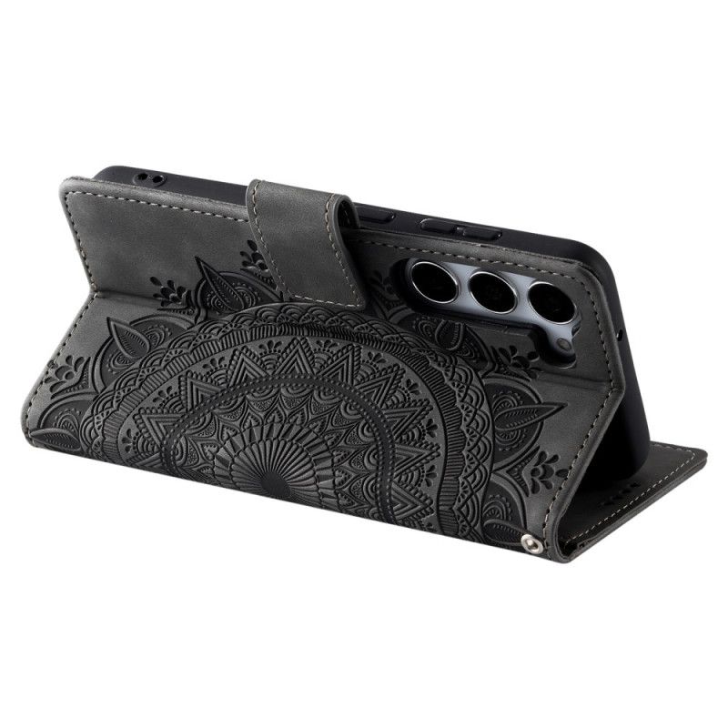 Folio Deksel Til Samsung Galaxy S26 Plus Mandala-semsket Skinneffekt