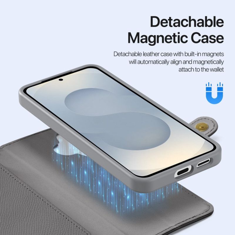 Lærdeksel Folio Deksel Samsung Galaxy S26 Plus Mobildeksel Avtakbart Deksel Lawa-serien Dux Ducis