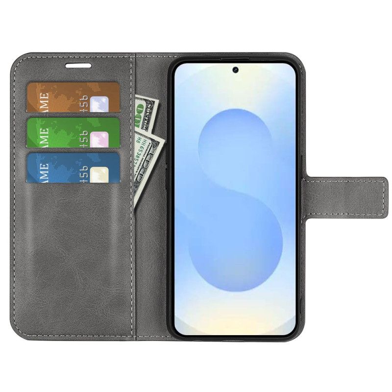 Lærdeksel Folio Deksel Samsung Galaxy S26 Plus Mobildeksel Lærstil